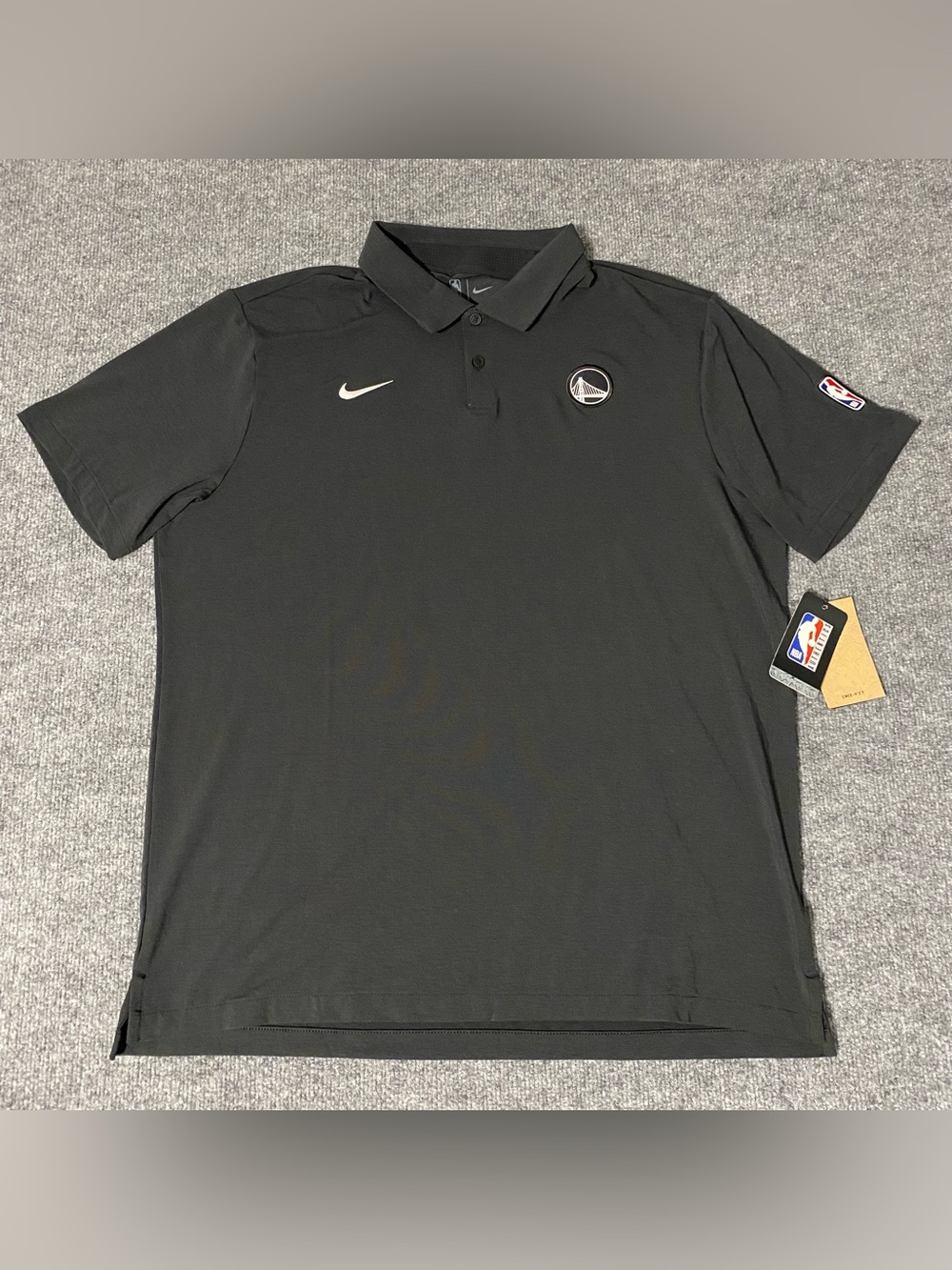 Golden State Warriors Nike Black 2026/27 Dri-FIT Coaches Polo Men’s Large NWT